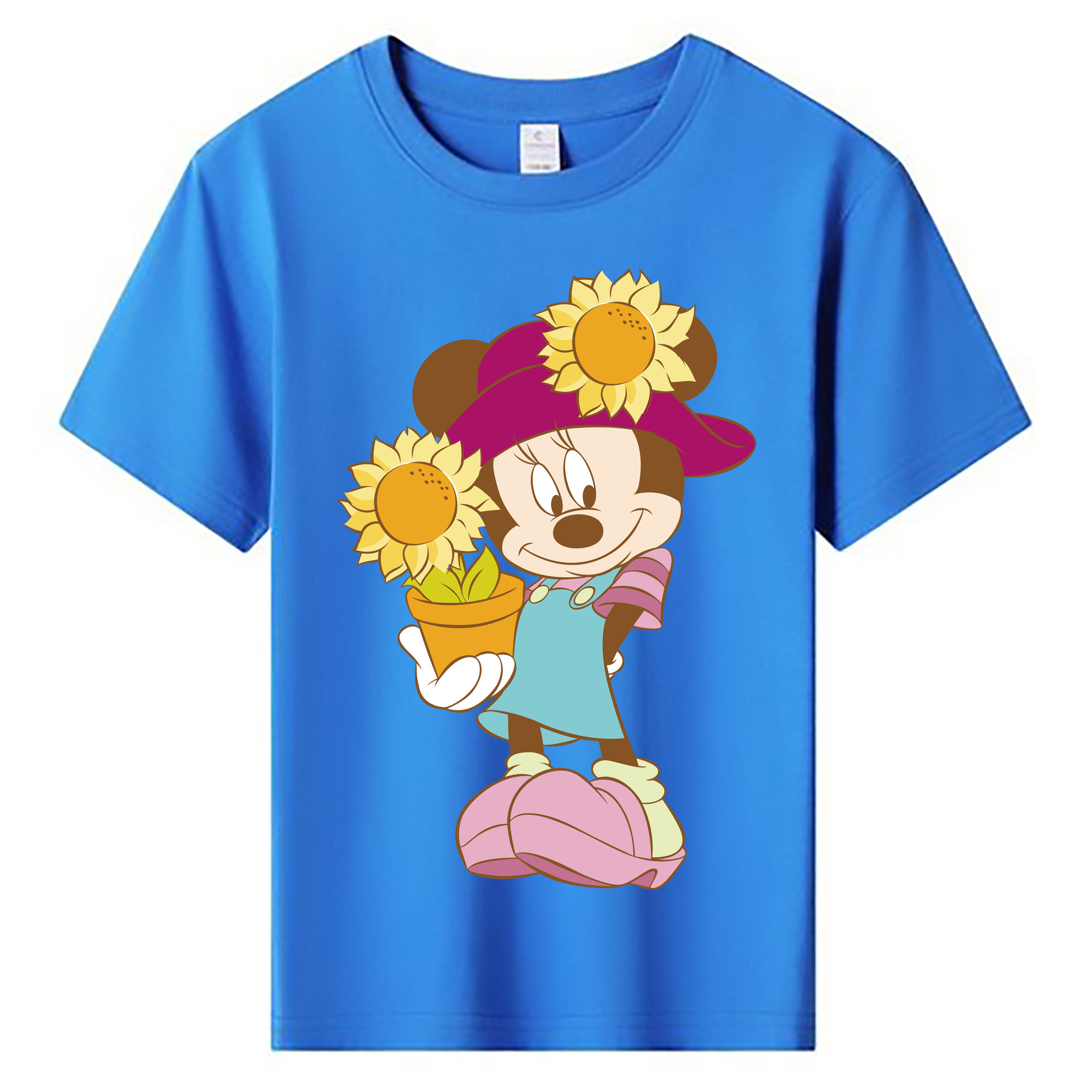 ミッキーマウス Mickey Mouse 綿100％キッズTシャツ（フロントプリント）